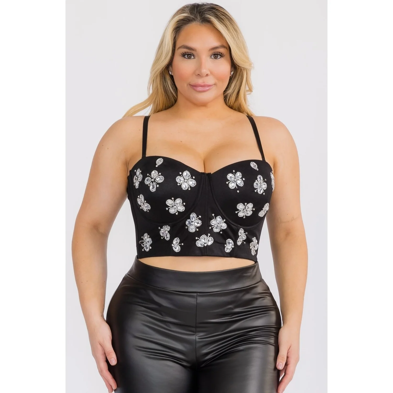 The Vivienne Rhinestone Bustier — HOUSE OF BOLDEN